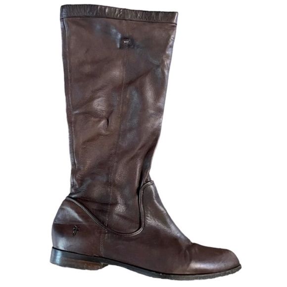 Frye Cindy Slouch Brown Boots Size 7.5 , leather is so soft!! - Picture 2 of 16